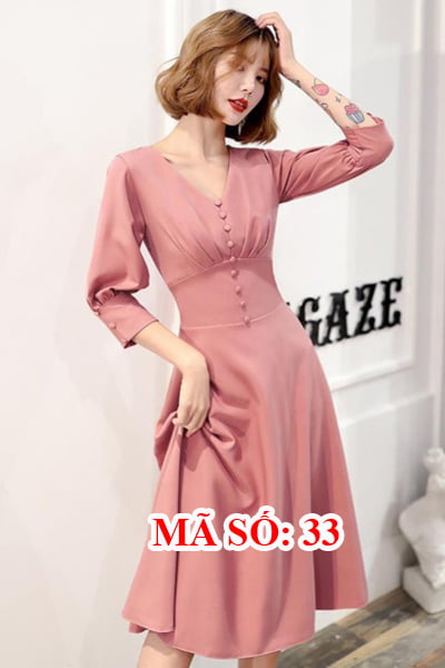 Rập đầm nhún chân ngực size S-3XL
