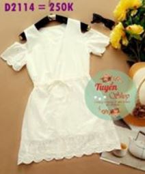 Rập đầm rút eo khoét vai size M