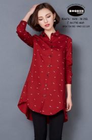Rập đầm sơ mi dài tay size M