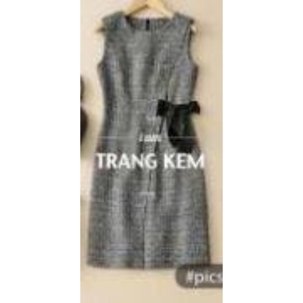 Rập đầm suông không tay có khóa lưng size M-XL